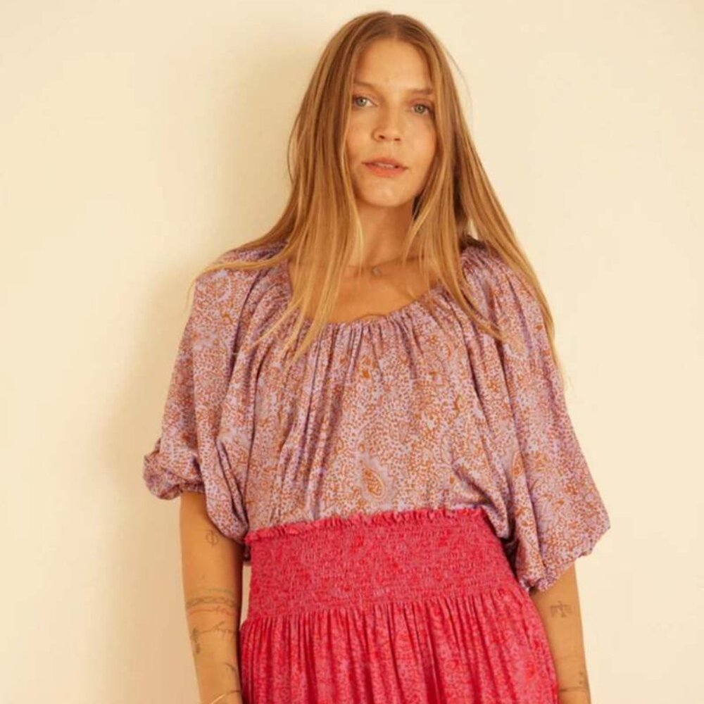 NWT Natalie Martin Ella Top XS in Shangri La Orchid